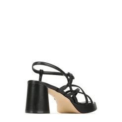 DORIANO LEATHER HEEL SANDALS><noscript><img width=