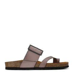 EDGY LEATHER SLIDE SANDAL>EOS Footwear Best