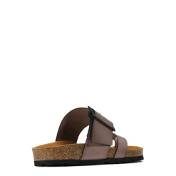 EDGY LEATHER SLIDE SANDAL><noscript><img width=