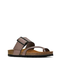 EDGY LEATHER SLIDE SANDAL><noscript><img width=