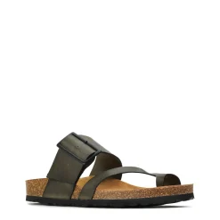 EDGY LEATHER SLIDE SANDAL><noscript><img width=