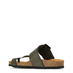 EDGY LEATHER SLIDE SANDAL><noscript><img width=