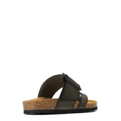 EDGY LEATHER SLIDE SANDAL><noscript><img width=