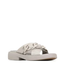 ELEASE LEATHER SLIDE HEEL SANDALS><noscript><img width=