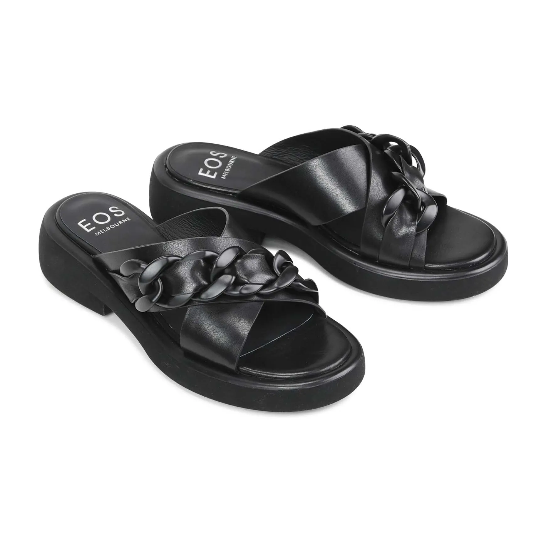 ELEASE LEATHER SLIDE HEEL SANDALS>EOS Footwear Hot