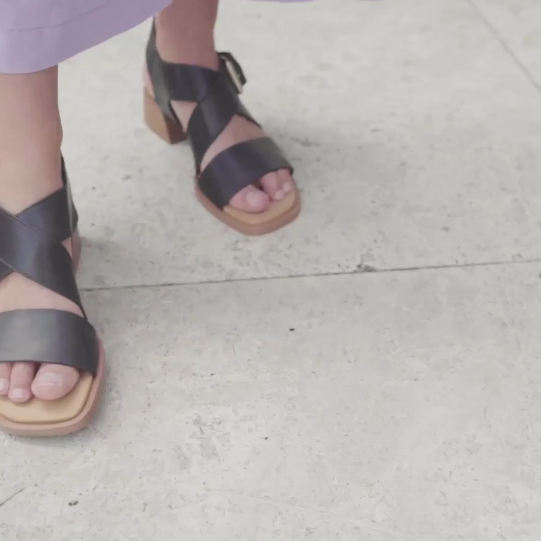 ELLI ANKLE STRAP SANDALS LEATHER>EOS Footwear Cheap