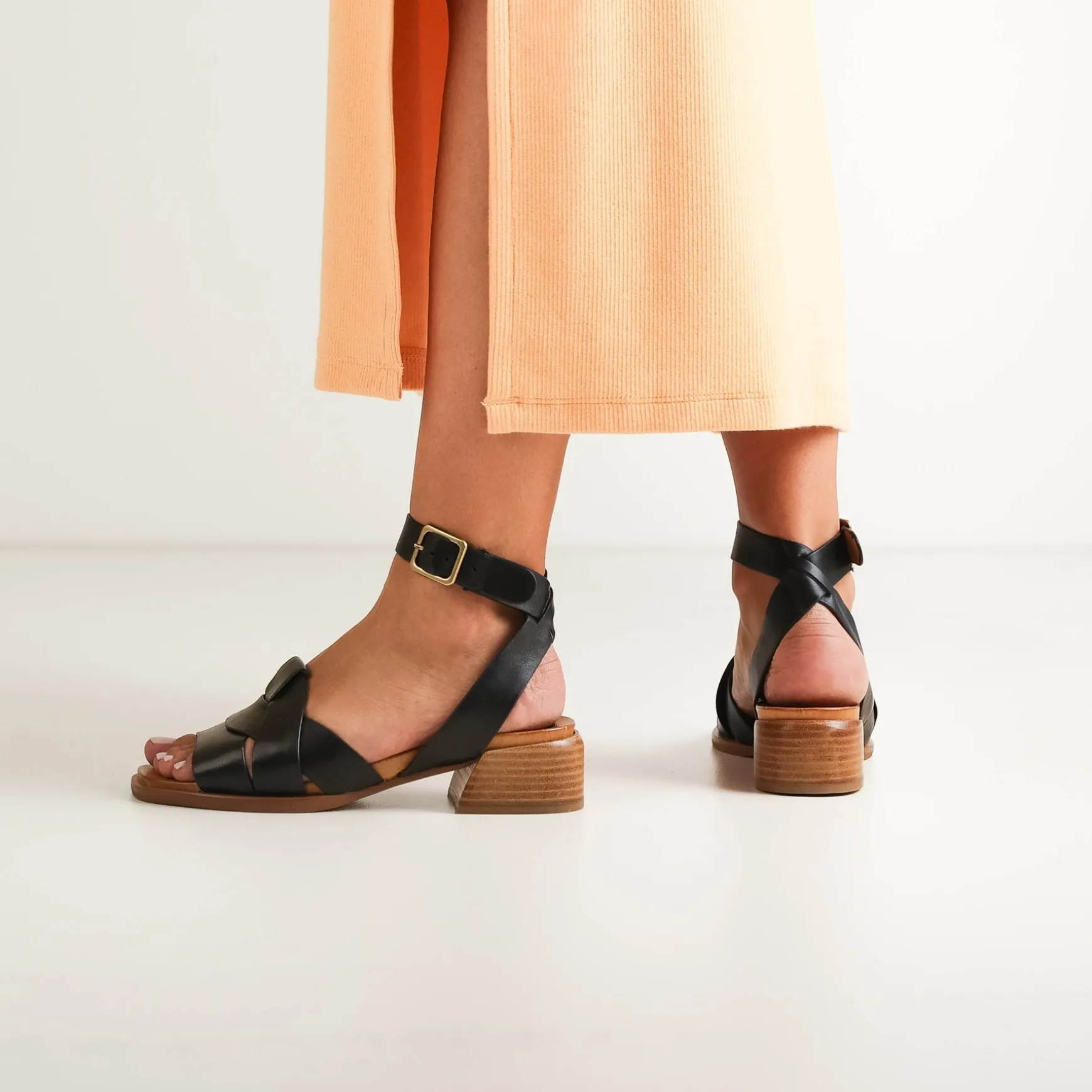 ELSA HEEL SANDALS LEATHER>EOS Footwear Discount