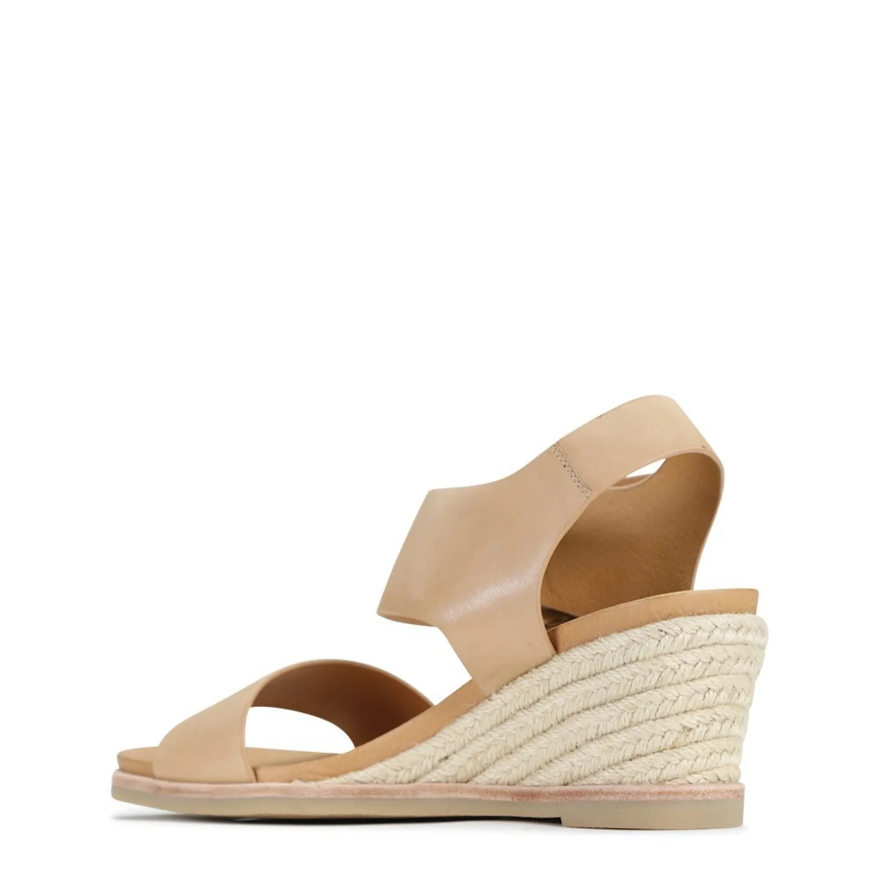 EMPATHY LEATHER ESPADRILLE WEDGE SANDALS>EOS Footwear Discount