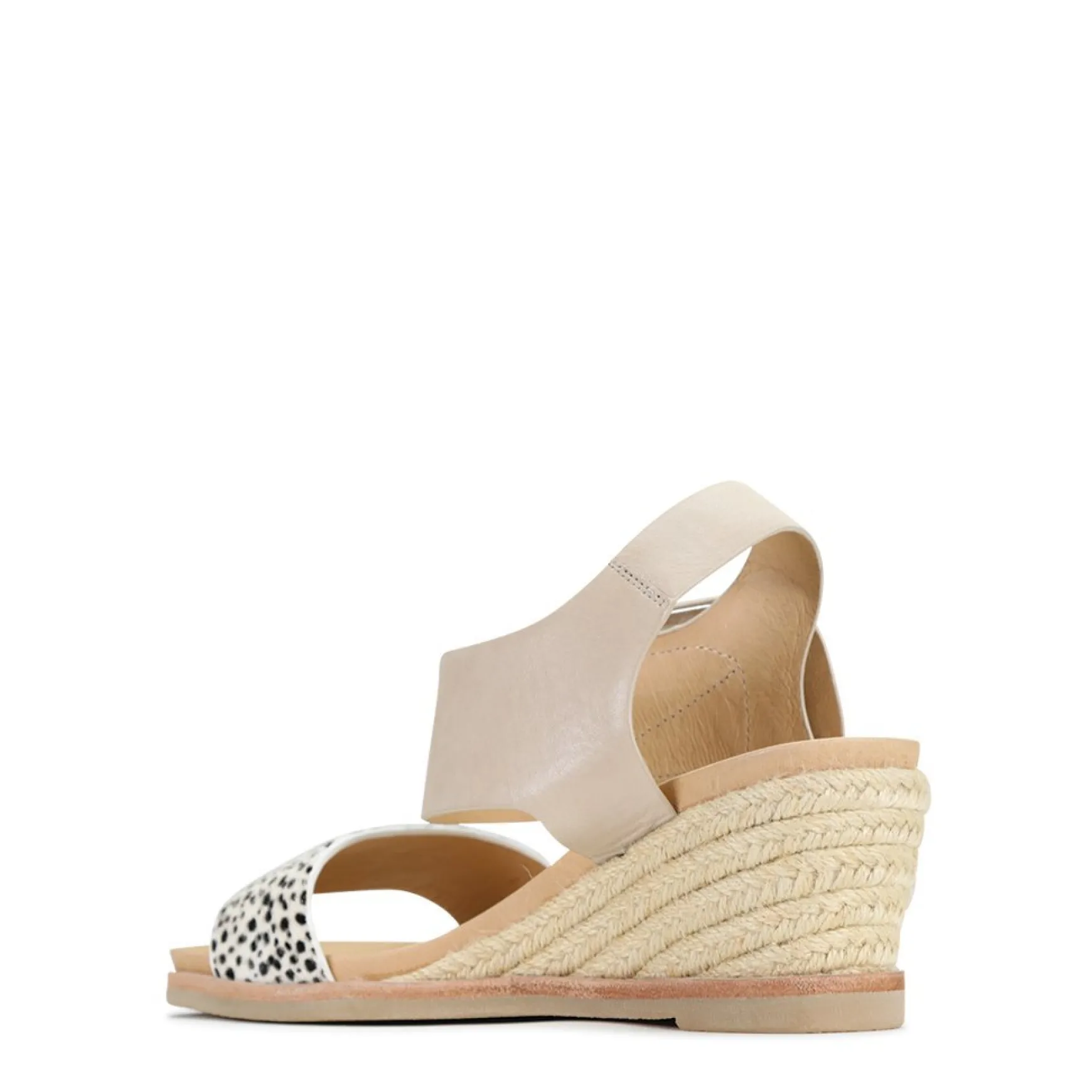 EMPATHY LEATHER ESPADRILLE WEDGE SANDALS>EOS Footwear Discount