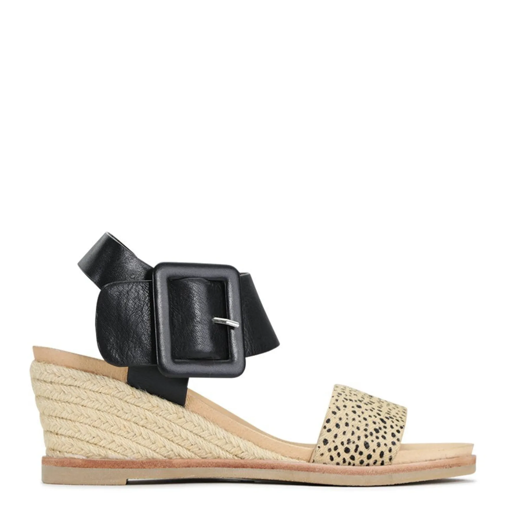 EMPATHY LEATHER ESPADRILLE WEDGE SANDALS>EOS Footwear Discount