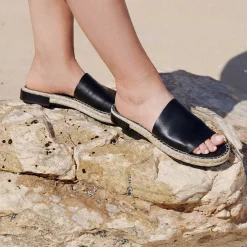 ESP LEATHER ESPADRILLE SLIDE><noscript><img width=