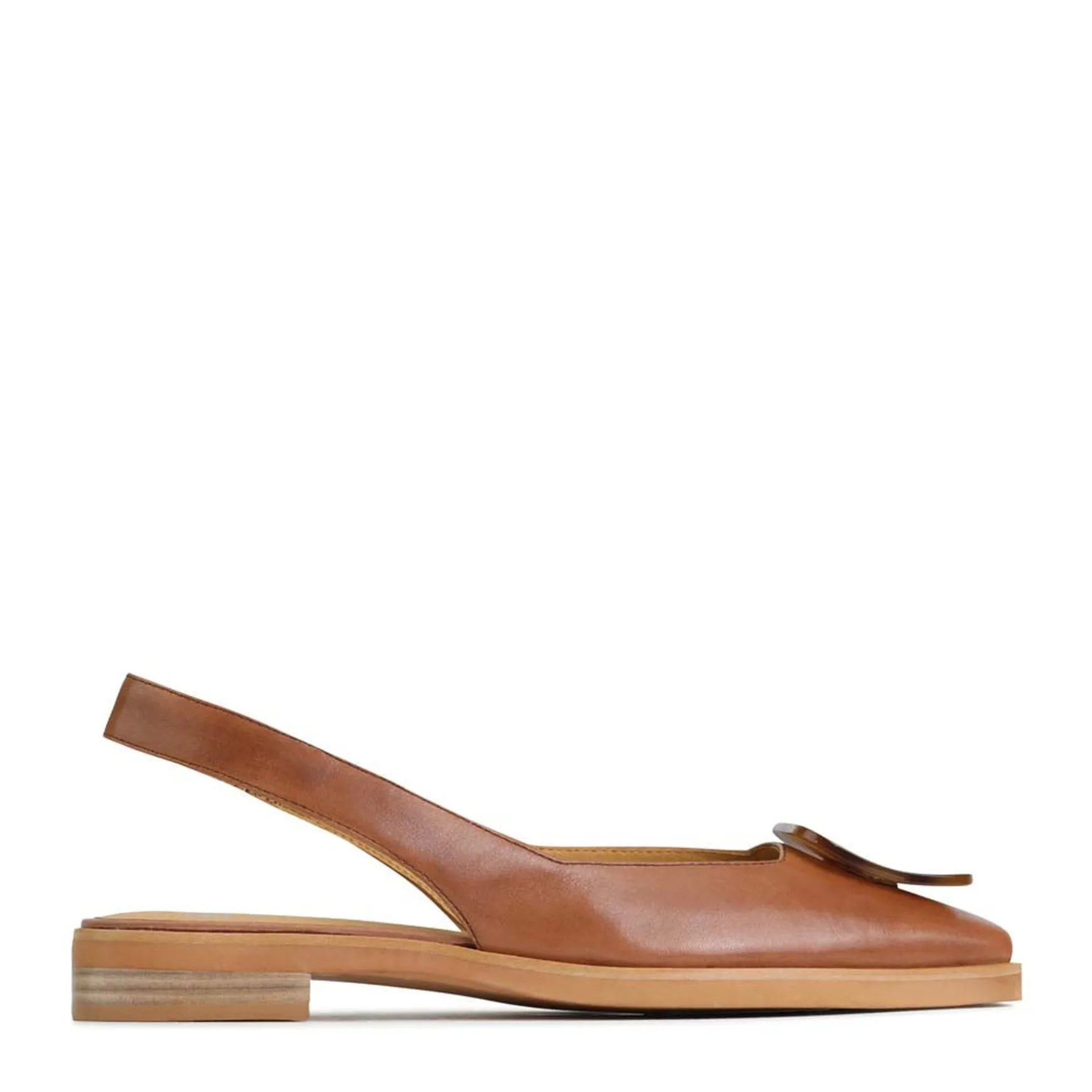 ESSY SLING-BACK FLATS LEATHER>EOS Footwear Store