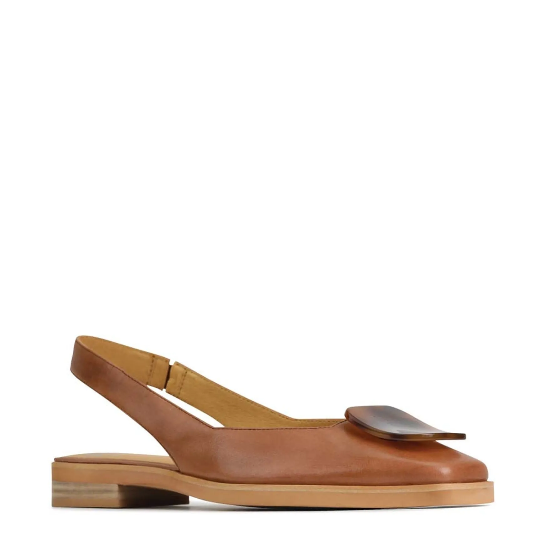 ESSY SLING-BACK FLATS LEATHER>EOS Footwear Store