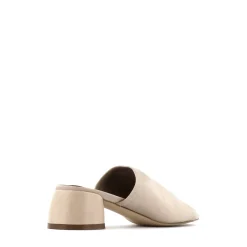 FIO LEATHER BLOCK HEEL SANDALS><noscript><img width=