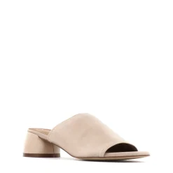 FIO LEATHER BLOCK HEEL SANDALS><noscript><img width=