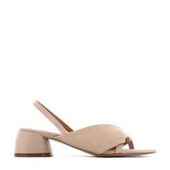 FIORELLO LEATHER HEEL SANDALS><noscript><img width=