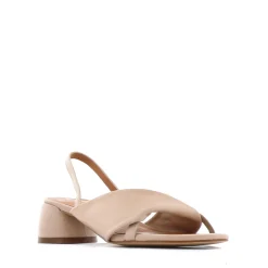FIORELLO LEATHER HEEL SANDALS><noscript><img width=