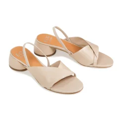 FIORELLO LEATHER HEEL SANDALS><noscript><img width=