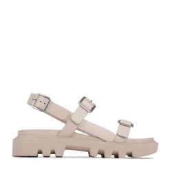 FLICKER LEATHER SANDALS><noscript><img width=