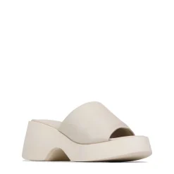FLORIA LEATHER CHUNKY WEDGE SANDALS>EOS Footwear Store