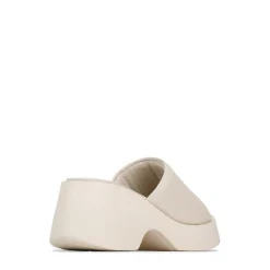 FLORIA LEATHER CHUNKY WEDGE SANDALS><noscript><img width=