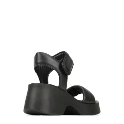 FLORINA LEATHER CHUNKY WEDGE SANDALS><noscript><img width=