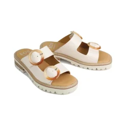 GILA BLOCK HEEL SLIDES LEATHER><noscript><img width=