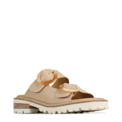 GILA BLOCK HEEL SLIDES LEATHER><noscript><img width=