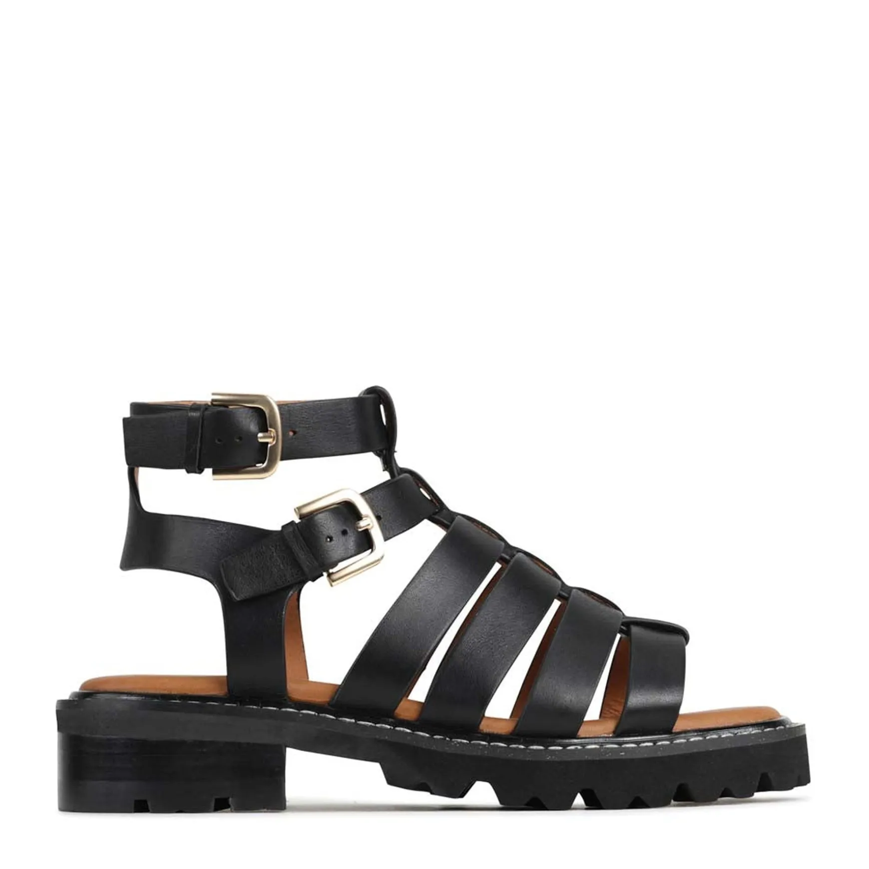 GIZELLE FISHERMAN SANDALS LEATHER>EOS Footwear Outlet