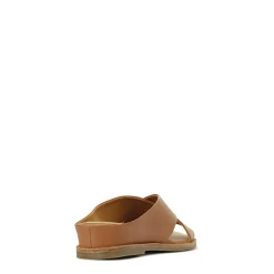 HIGH LEATHER SLIDE SANDALS><noscript><img width=