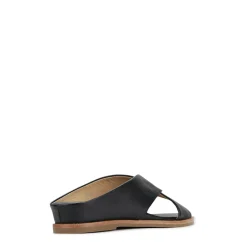 HIGH LEATHER SLIDE SANDALS><noscript><img width=
