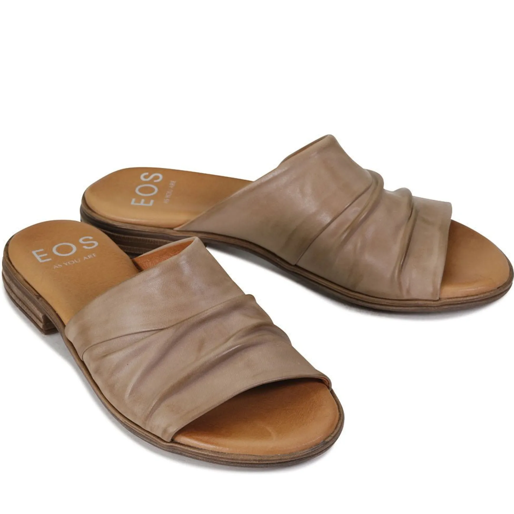 ILO LEATHER SLIDE SANDALS>EOS Footwear Cheap