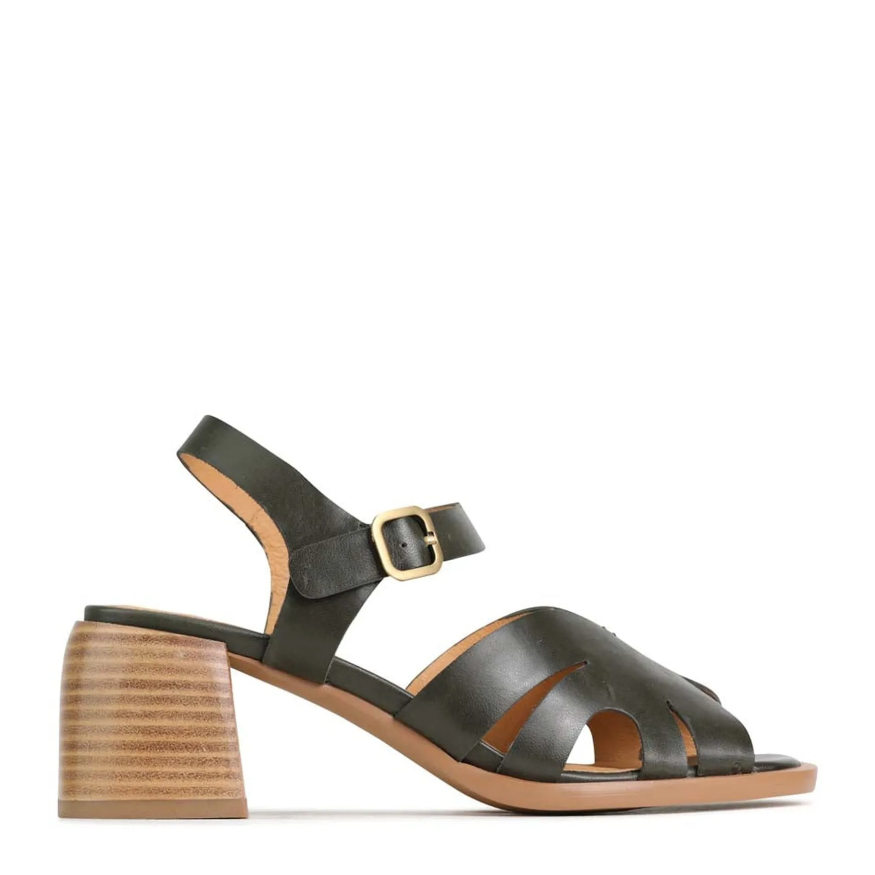 ISA LOW HEEL SANDALS LEATHER>EOS Footwear Online