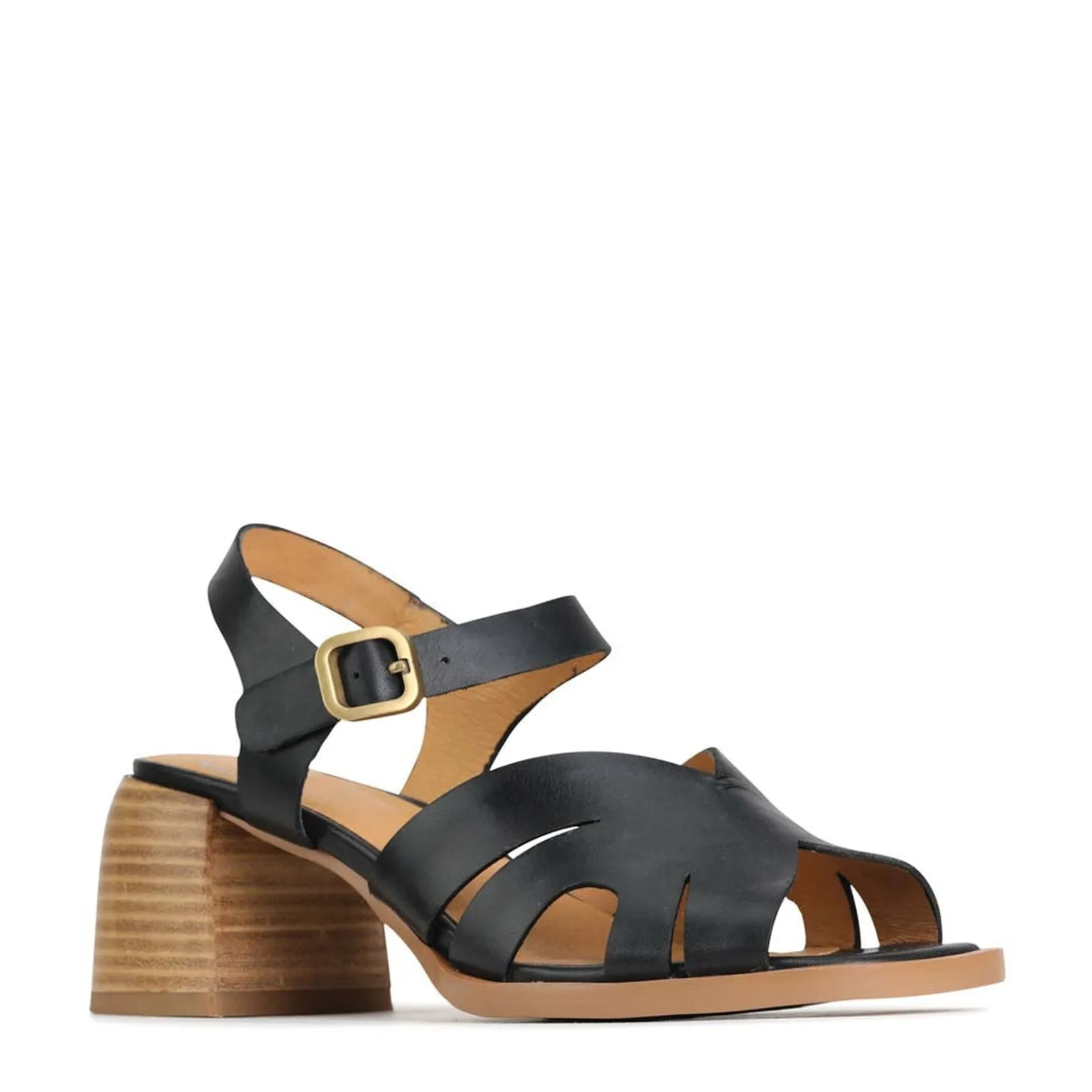 ISA LOW HEEL SANDALS LEATHER>EOS Footwear Online