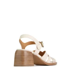 ISA LOW HEEL SANDALS LEATHER><noscript><img width=