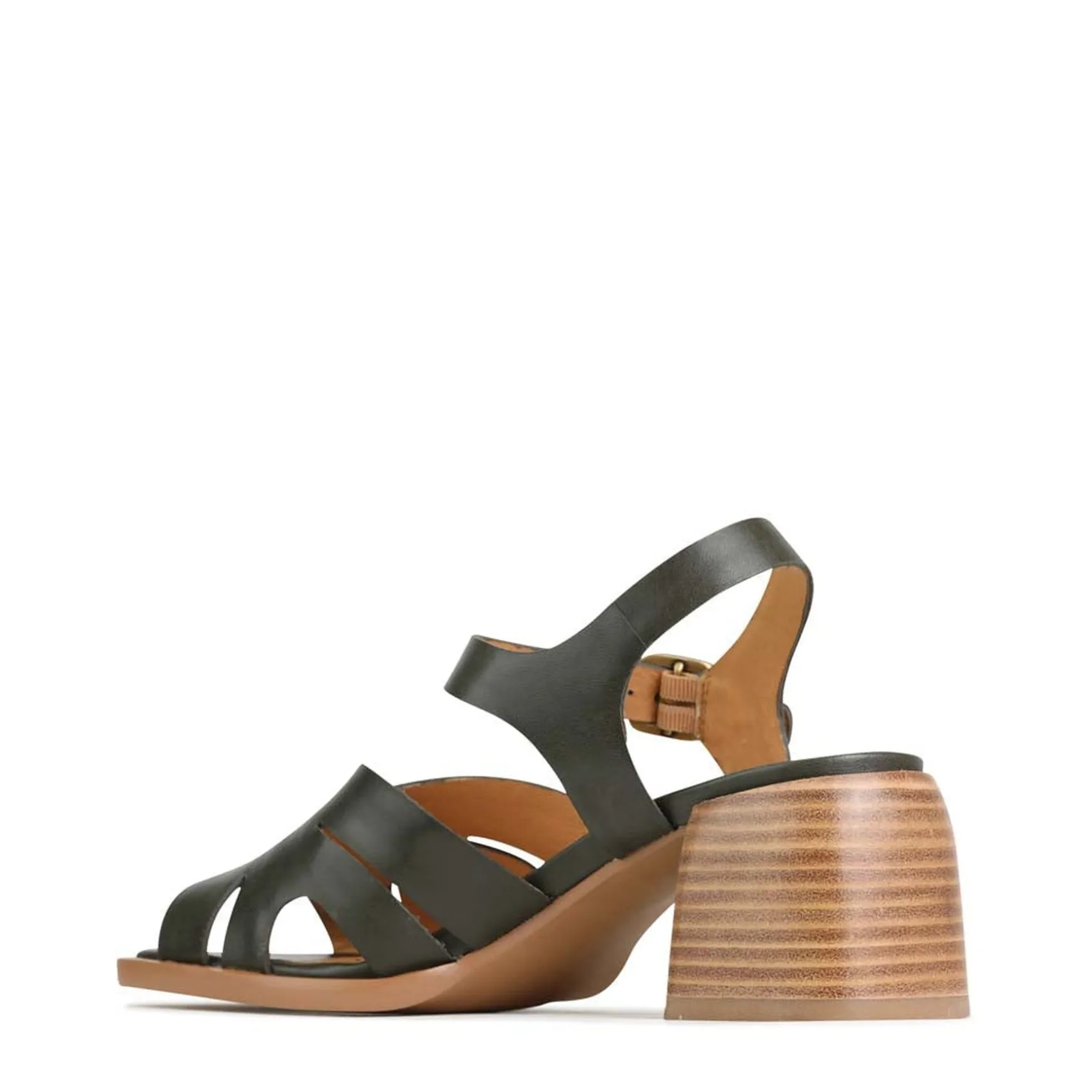 ISA LOW HEEL SANDALS LEATHER>EOS Footwear Online