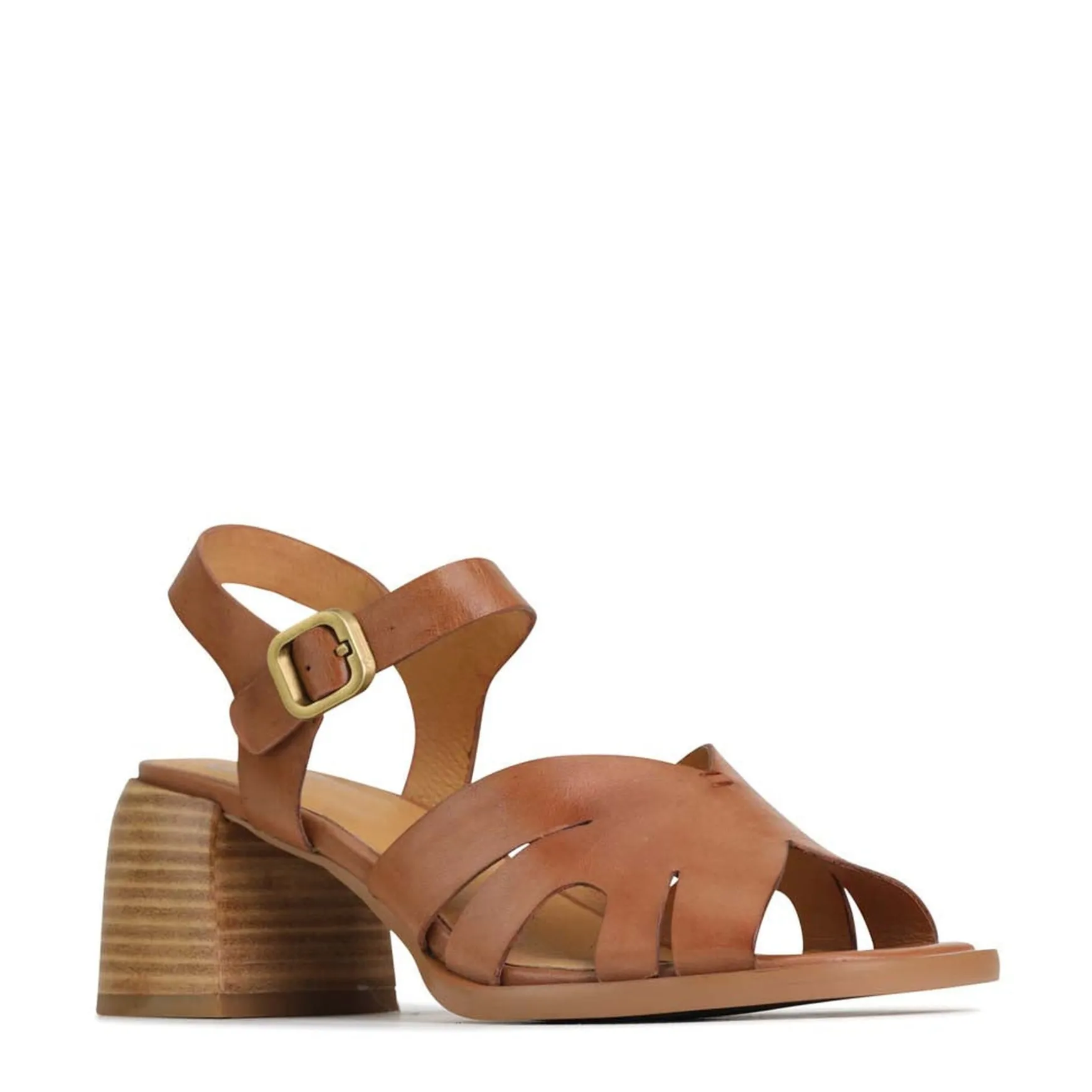 ISA LOW HEEL SANDALS LEATHER>EOS Footwear Online