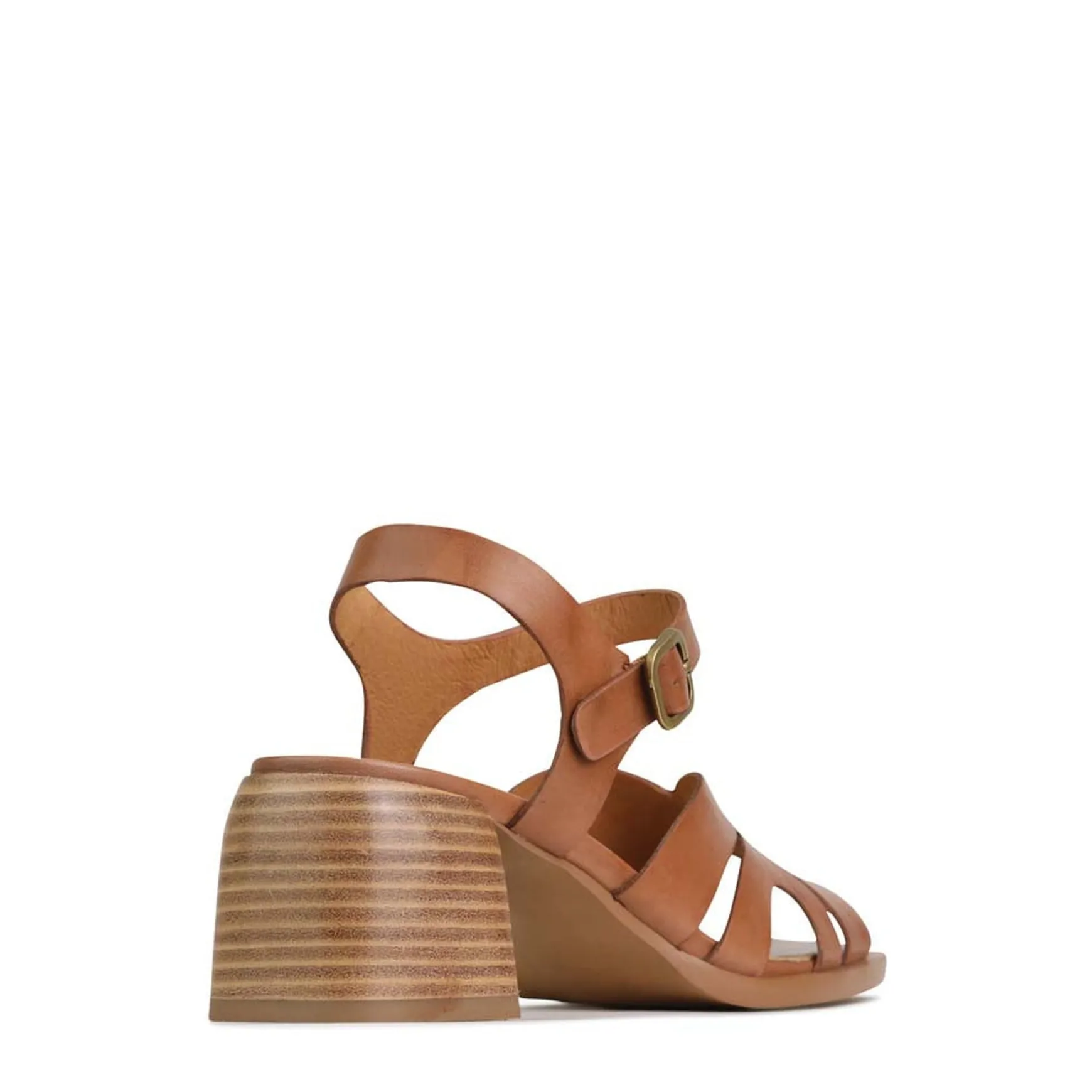 ISA LOW HEEL SANDALS LEATHER>EOS Footwear Online