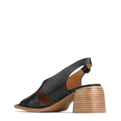 ISADORA LEATHER BLOCK HEEL SANDALS><noscript><img width=