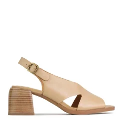 ISADORA LEATHER BLOCK HEEL SANDALS><noscript><img width=