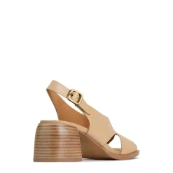 ISADORA LEATHER BLOCK HEEL SANDALS><noscript><img width=