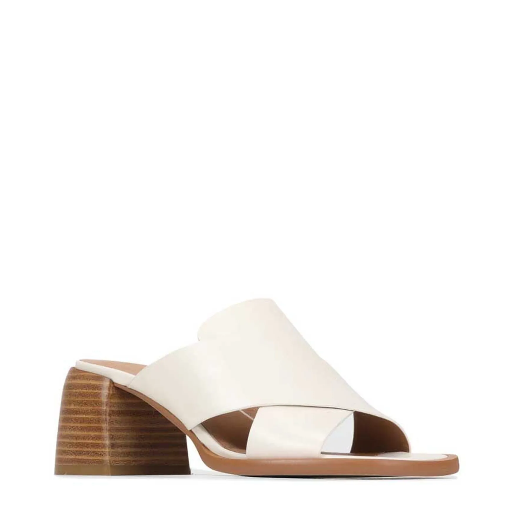 ISO LEATHER BLOCK HEEL SANDALS>EOS Footwear Sale