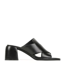 ISO LEATHER BLOCK HEEL SANDALS><noscript><img width=