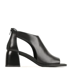 ISOLDE LEATHER BLOCK HEEL SANDALS><noscript><img width=