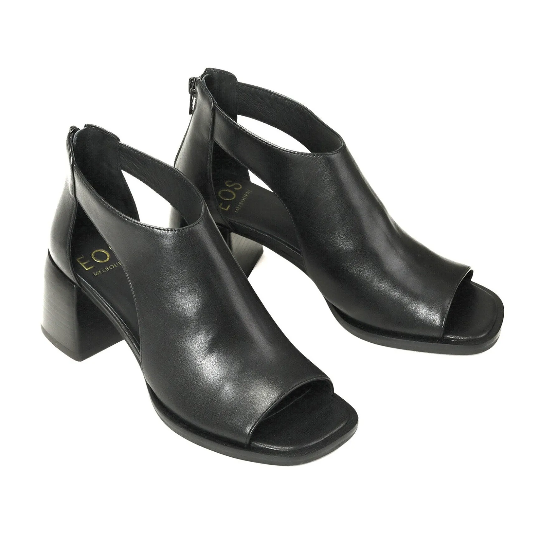 ISOLDE LEATHER BLOCK HEEL SANDALS>EOS Footwear Best