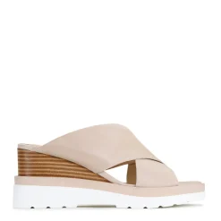 JADY LEATHER CROSSOVER SANDAL LEATHER>EOS Footwear Shop