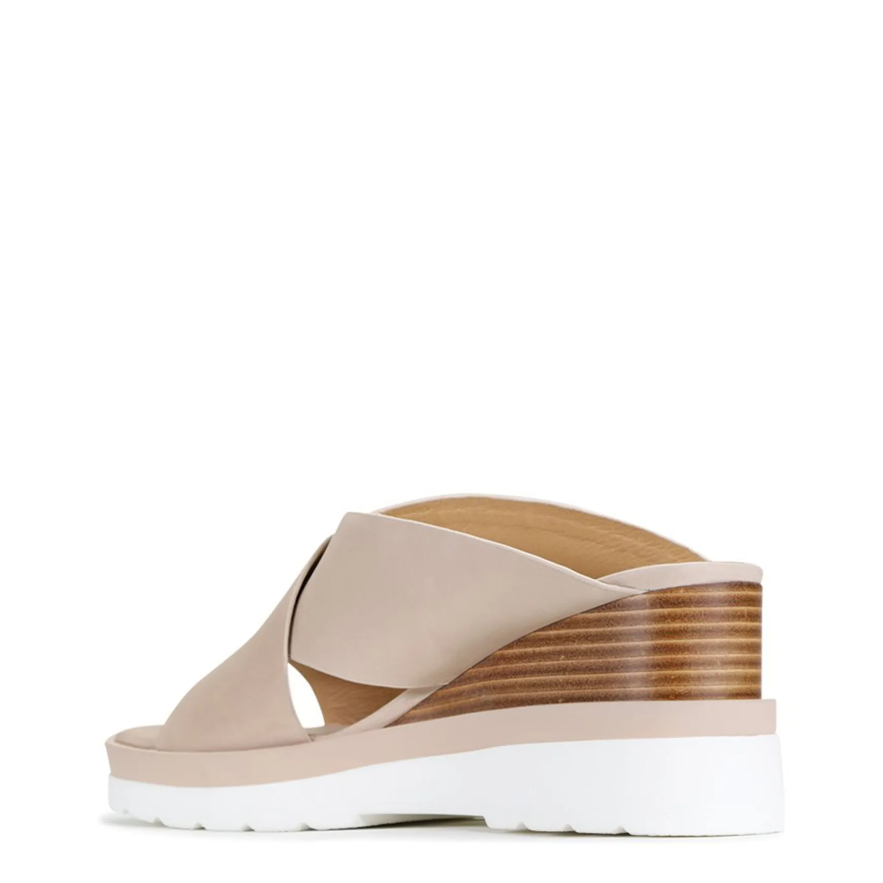 JADY LEATHER CROSSOVER SANDAL LEATHER>EOS Footwear Shop