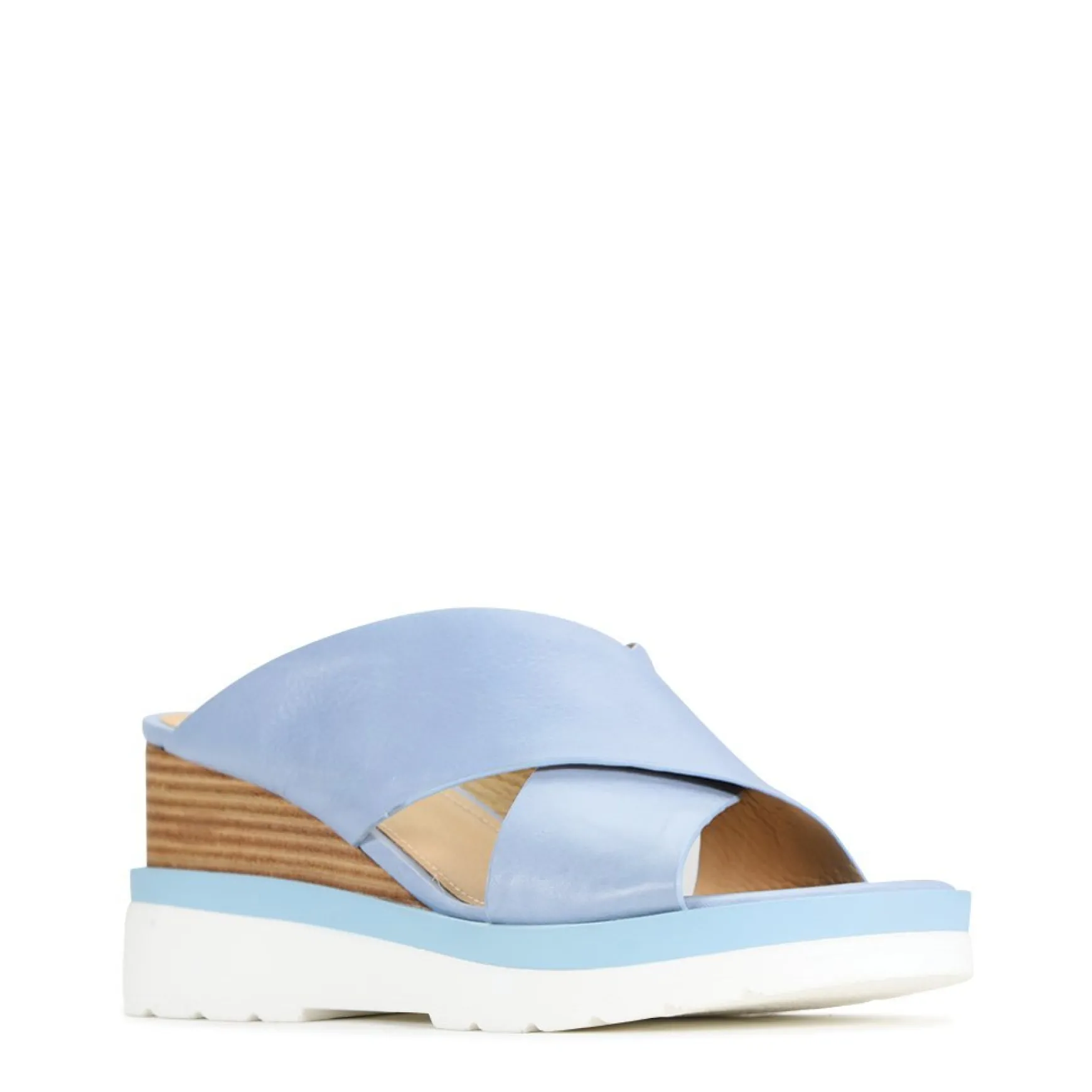 JADY LEATHER CROSSOVER SANDAL LEATHER>EOS Footwear Shop