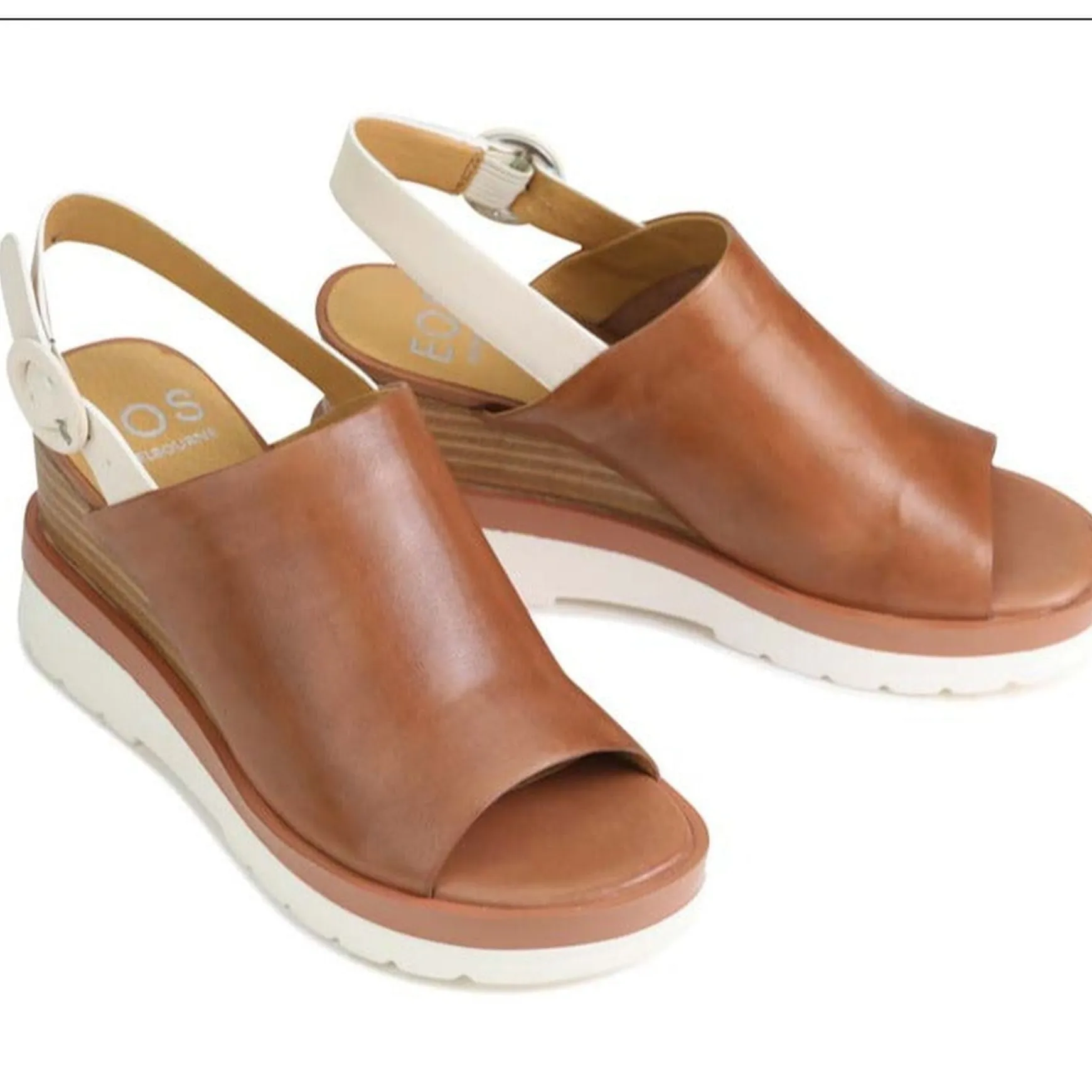 JARA SLING-BACK SANDALS LEATHER>EOS Footwear Sale