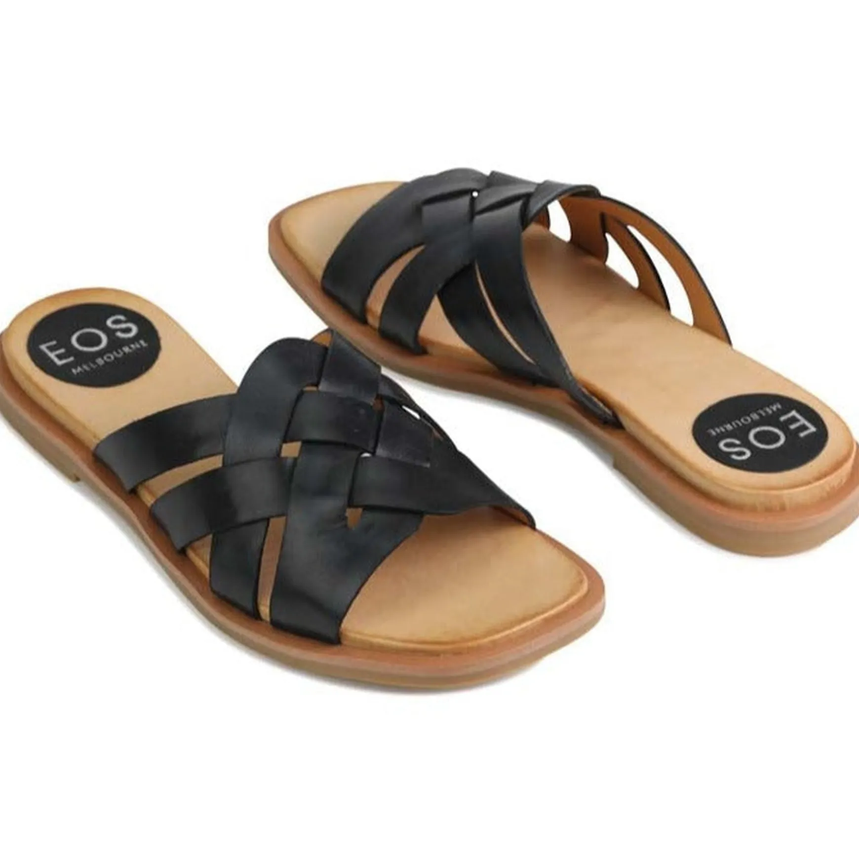 JELSIE SLIDE SANDALS LEATHER>EOS Footwear Cheap